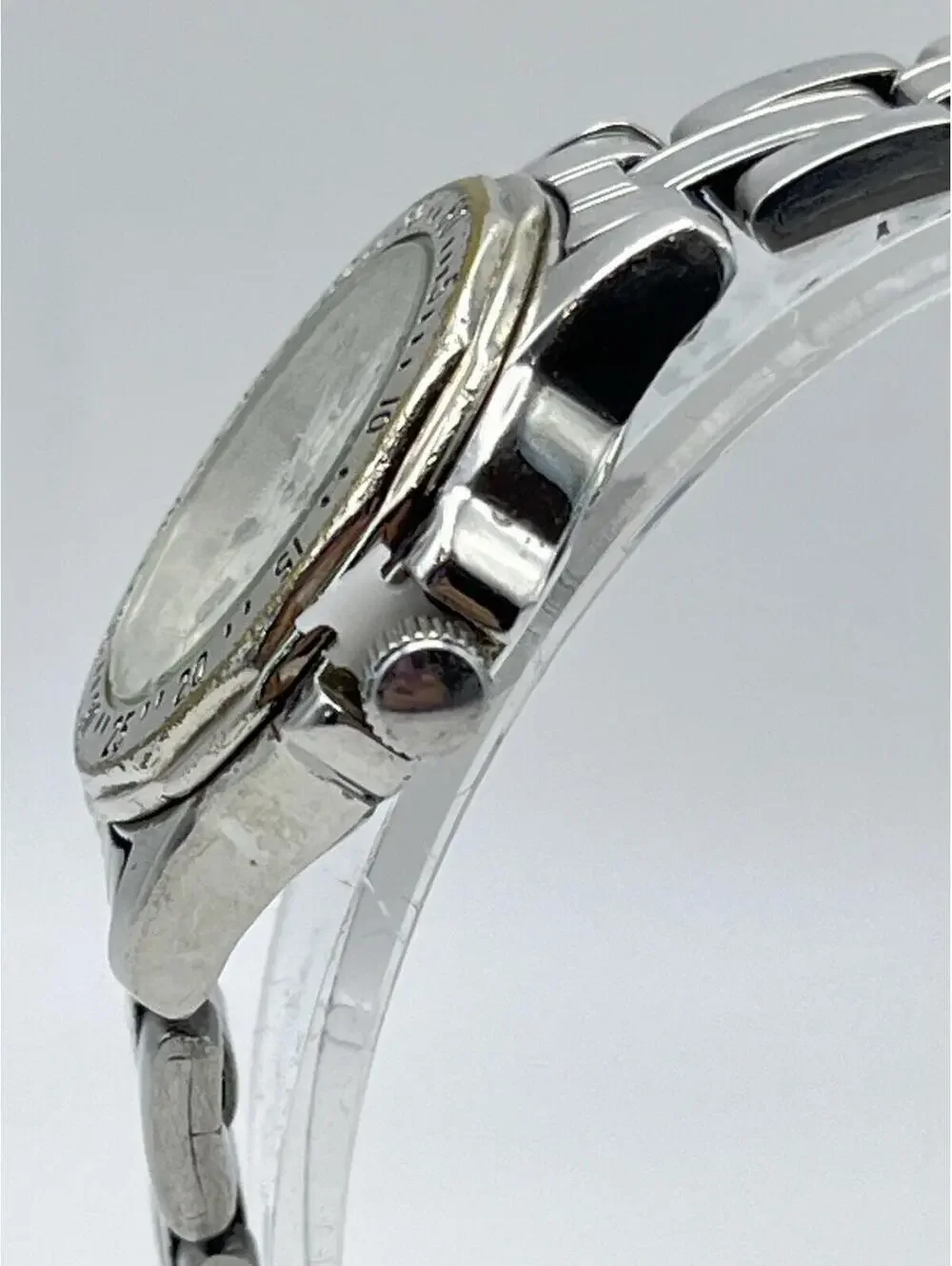 Pulsar Quartz Watch V782-6C60 Women Silver Fixed Bezel Analog New Battery Works